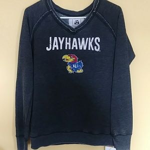 Grey Kansas Jayhawks sweat shirt